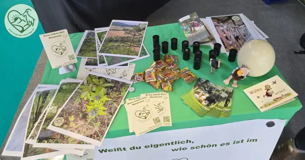 Bergziege unterwegs auf der Frühjahrs-Ausstellung in Kassel